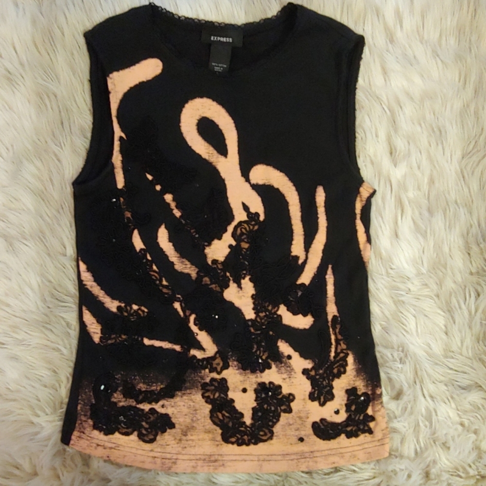 "Express" Embellished Shirt